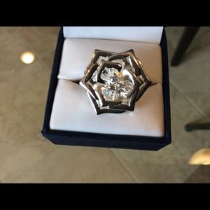 925 STERLING SILVER ROSE STAR RING